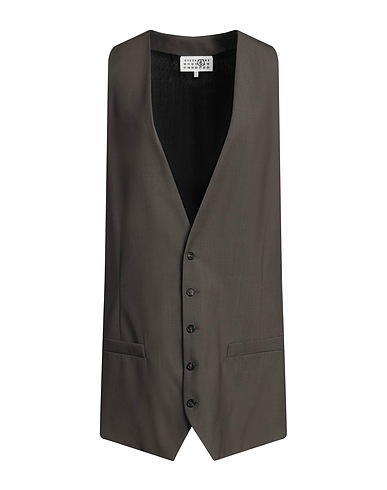 MM6 MAISON MARGIELA Waistcoat Grey 100% Virgin Wool