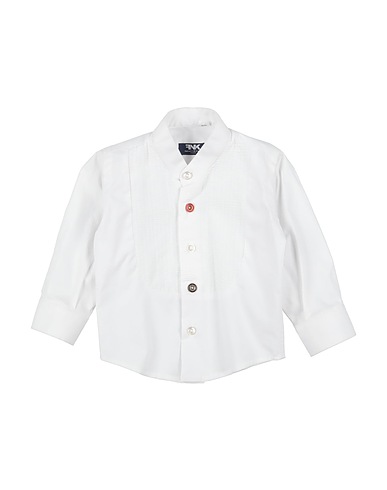 MANUELL & FRANK Solid colour shirt 97% Cotton, 3% Elastane