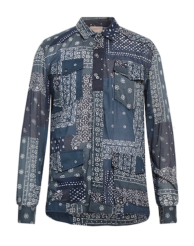 ALCHEMIST Patterned shirt BLU NAVY 100% Cotton