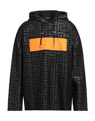 BALMAIN Hooded sweatshirt Black 100% Cotton