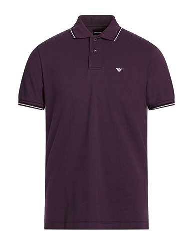 EMPORIO ARMANI Polo VIOLA 96% Coton, 4% Élasthanne