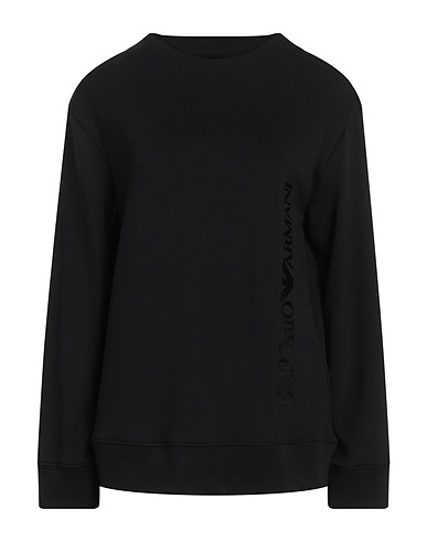 EMPORIO ARMANI Sweatshirt Black 49% Modal, 44% Polyester, 7% Elastane