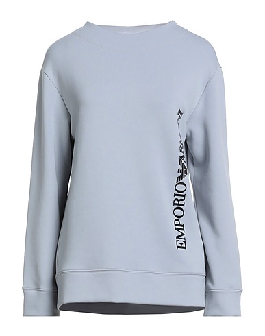 EMPORIO ARMANI Sweatshirt Light grey 49% Modal, 44% Polyester, 7% Elastane