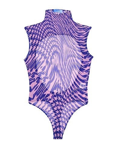 MUGLER TOPWEAR Purple 94% Polyamide, 6% Elastane