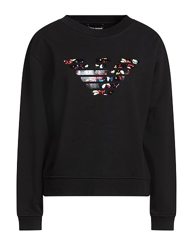 EMPORIO ARMANI Sweatshirt Black 100% Cotton, Elastane