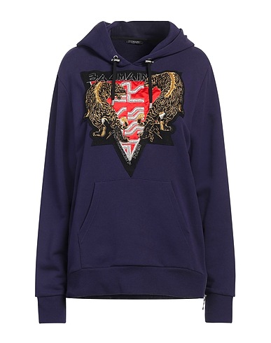 BALMAIN Hooded track jacket  Purple 100% Cotton