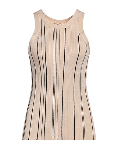 TOTEME Tank top Beige 82% Acetate, 18% Polyamide
