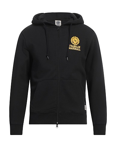 MAJESTIC FILATURES Hooded track jacket  Black 100% Cotton