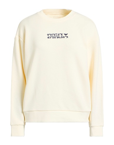 EMPORIO ARMANI Sweatshirt Ivory 100% Cotton