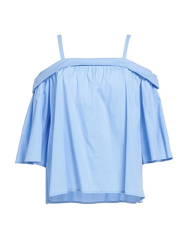MANILA GRACE Top Sky blue 70% Cotton, 26% Nylon, 4% Elastane