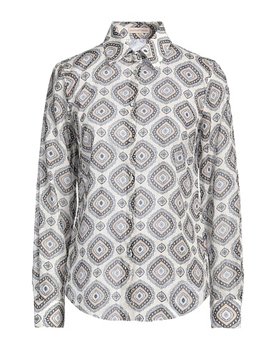 CAMICETTASNOB 柄入りシャツ&ブラウス BEIGE コットン 100%