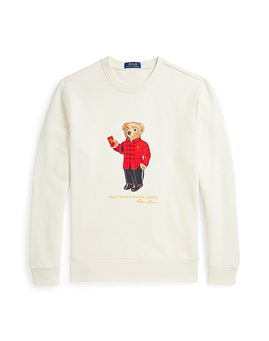 POLO RALPH LAUREN Sweatshirt LUNAR NEW YEAR POLO BEAR SWEATSHIRT
 Ivory 100% Cotton