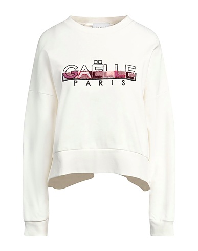 GAëLLE Paris Sweatshirt Weiß 100% Baumwolle