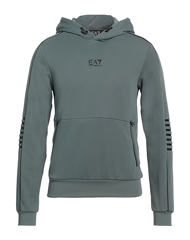 EA7 Hoodie Salbeigrün 100% Polyester, Elastan