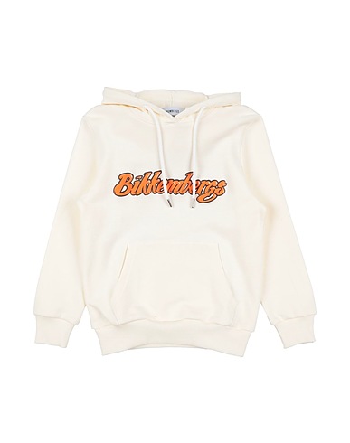 BIKKEMBERGS Hooded track jacket  Ivory 100% Cotton