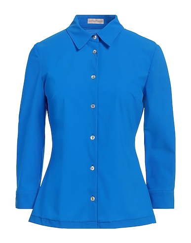 CAMICETTASNOB Camicie e bluse tinta unita Blu china 71% Poliammide, 29% Elastan