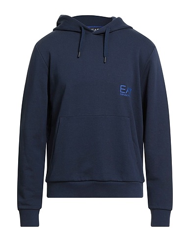 EA7 Hoodie Marineblau 100% Baumwolle, Elastan