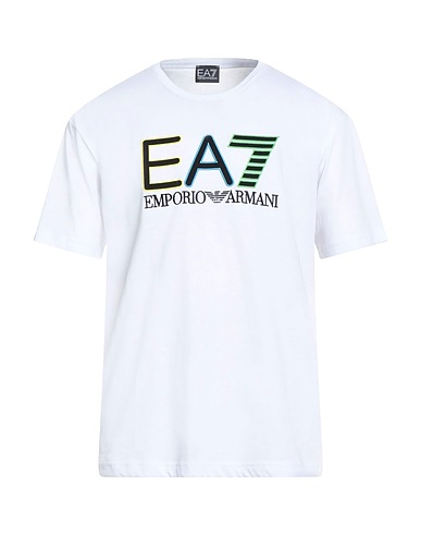 EA7 T-shirt White 100% Cotton