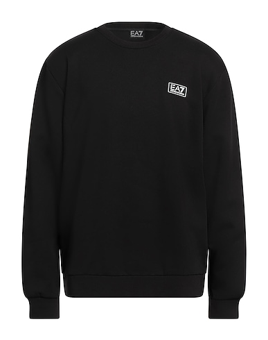 EA7 Sweatshirt Black 85% Cotton, 15% Polyester, Elastane