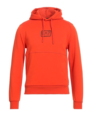 EA7 Hooded track jacket  Orange 85% Cotton, 15% Polyester, Elastane