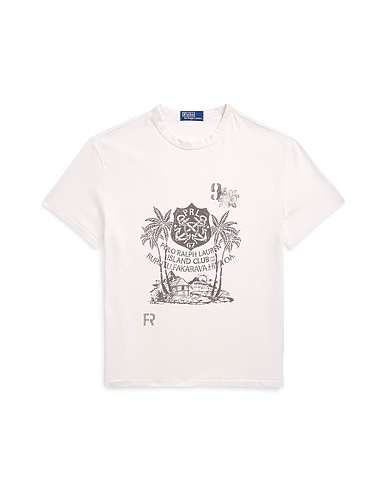 POLO RALPH LAUREN T-shirt MESH-KNIT COTTON FULL-ZIP SWEATER
 Ivory 100% Cotton