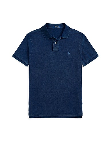 POLO RALPH LAUREN Polo CUSTOM SLIM FIT INDIGO MESH POLO SHIRT
 Blu navy 100% Cotone