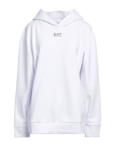 EA7 Hooded track jacket  White 74% Polyester, 26% Cotton