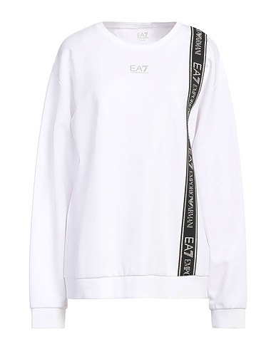 EA7 Sweatshirt White 50% Polyester, 24% Cotton, 23% Modal, 3% Elastane