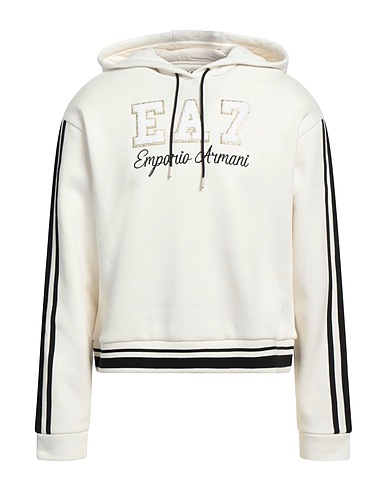 EA7 Hoodie Off white 74% Baumwolle, 26% Polyester