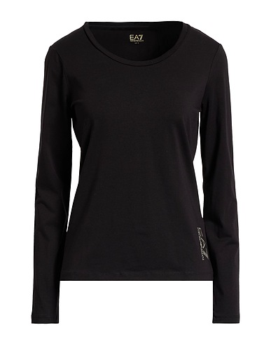 EA7 Basic T-Shirt Schwarz 95% Baumwolle, 5% Elastan