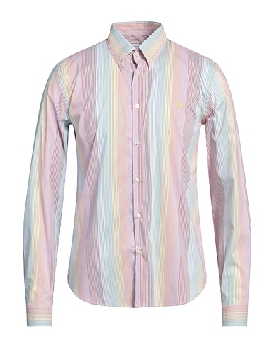MANUEL RITZ Striped shirt 75% Cotton, 22% Polyamide, 3% Elastane