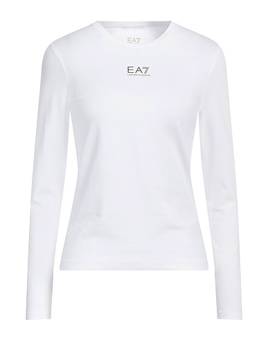EA7 T-shirt Bianco 70% Cotone, 26% Modal, 4% Elastan