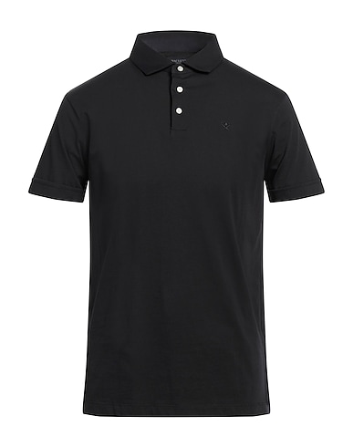HACKETT Polo Nero 100% Cotone Pima