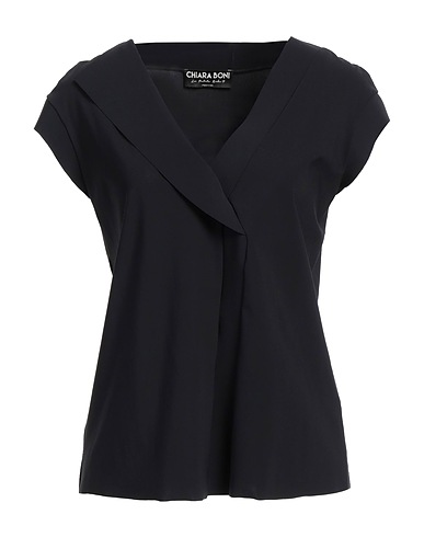 CHIARA BONI LA PETITE ROBE Top Nero 72% Poliammide, 28% Elastan