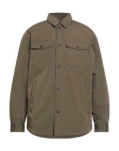 ARMANI EXCHANGE Solid color shirt Military green 100% Polyamide
