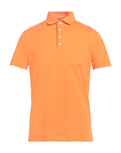 HACKETT Polo shirt Orange 100% Cotton