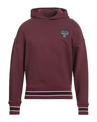 ARMANI EXCHANGE Hooded track jacket 70% Cotton, 30% Polyester, Elastane