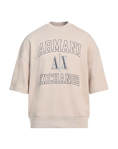 ARMANI EXCHANGE Sweatshirt Beige 70% Cotton, 30% Polyester, Elastane