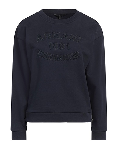 ARMANI EXCHANGE Sweatshirt Navy 100% Cotton, Elastane