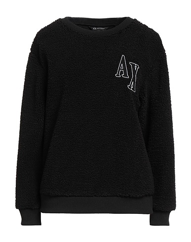 ARMANI EXCHANGE Sweatshirt Black 100% Polyester, Elastane