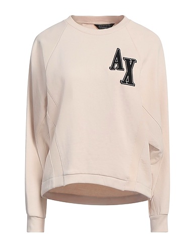 ARMANI EXCHANGE Sweatshirt Beige 70% Cotton, 30% Polyester, Elastane