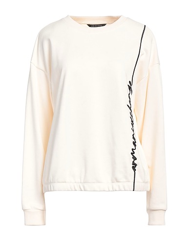 ARMANI EXCHANGE Sweatshirt Cream 86% Cotton, 14% Polyester