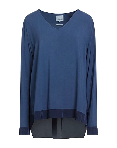 ALESSIA SANTI Top Navy blue 100% Viscose, Cupro