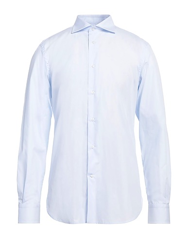 LAB. PAL ZILERI Solid color shirt Sky blue 100% Cotton
