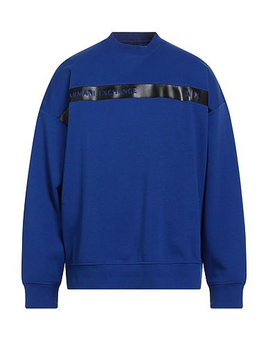 ARMANI EXCHANGE Sweatshirt Blue 77% Cotton, 18% Polyester, 5% Elastane