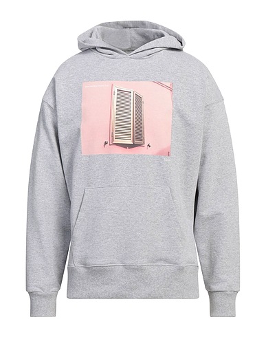 LC23 Hooded track jacket  Light grey 100% Cotton