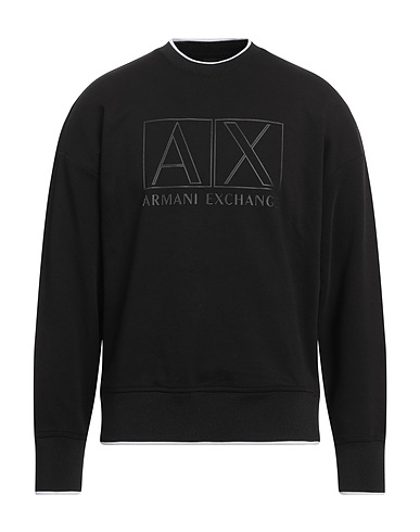 ARMANI EXCHANGE Felpa Nero 98% Cotone, 2% Elastan, Poliestere