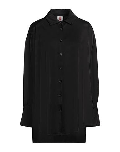 KONTATTO Solid colour shirts & blouses Black 100% Viscose