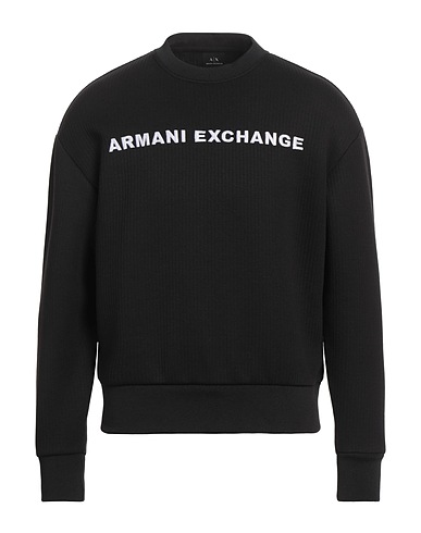 ARMANI EXCHANGE Felpa Nero 98% Poliestere, 2% Elastan