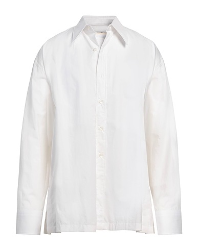 KARMUEL YOUNG Solid colour shirt White 100% Cotton